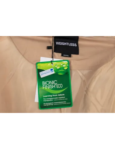 Kurtka Beżowa Zimowa Oversize WEIGHTLESS z Kapturem – Ciepła i Stylowa!
