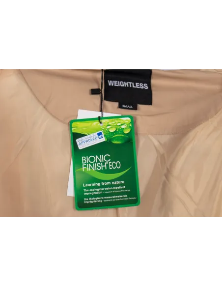 Kurtka Beżowa Zimowa Oversize WEIGHTLESS z Kapturem – Ciepła i Stylowa!