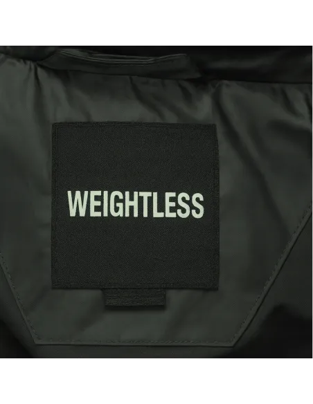 Kurtka Zimowa Ciemna Zieleń Weightless Ciepła Pikowana Krótka do pasa S