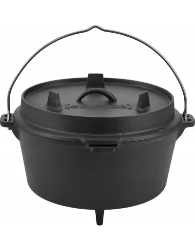 KOCIOŁEK GRILL GARNEK ŻELIWNY WISZĄCY WĘGIERSKI MYŚLIWSKI 9,5L NA OGNISKO