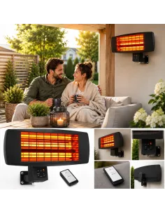 Nagrzewnica Promiennik 2000w Ciepła Podczerwieni Wiszący 2kW + PILOT 2
