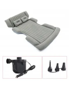 MATERAC Samochodowy XXL 184x122cm do SUV Łóżko Do Auta + POMPKA Szary