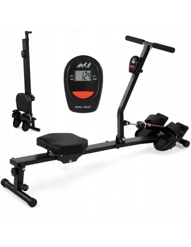 WIOŚLARZ DOMOWY LCD HYDRAULICZNY ERGONOMETR 12 Poziomów Składany