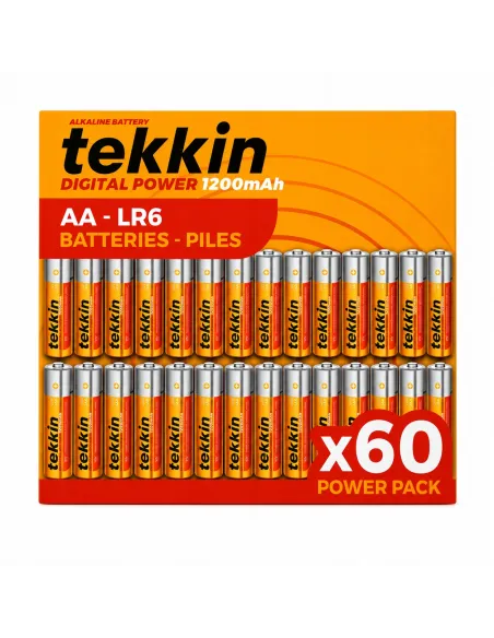 60x BATERIE BATERIA ALKALICZNE PALUSZKI TEKKIN DIGITAL POWER AA LR6 R6