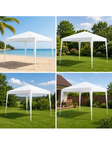 PAWILON OGRODOWY NAMIOT HANDLOWY ALTANA 300 x 300 cm 4 ŚCIANY OKNA ZAMEK