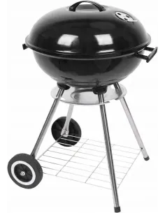Grill BBQ TEXAS KETTLE Ogrodowy Węglowy na brykiet Zamykany POKRYWA Półka 2