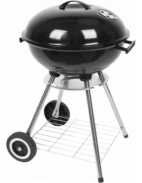Grill BBQ TEXAS KETTLE Ogrodowy Węglowy na brykiet Zamykany POKRYWA Półka