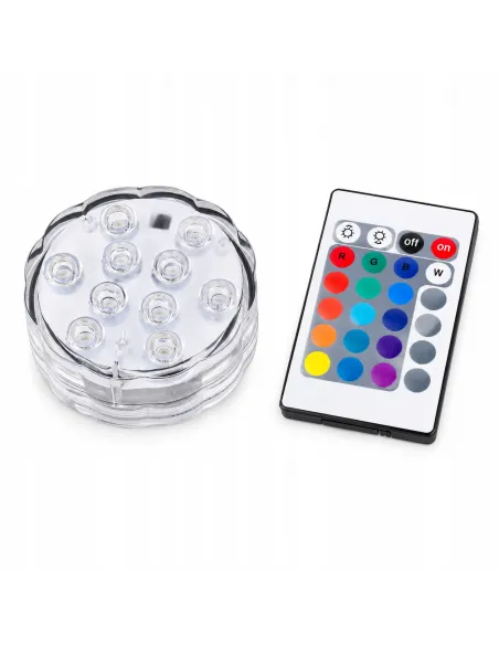 1x OŚWIETLENIE BASENU PODWODNE BASENOWE LAMPA LED RGB + PILOT