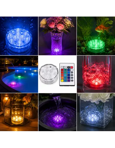 1x OŚWIETLENIE BASENU PODWODNE BASENOWE LAMPA LED RGB + PILOT