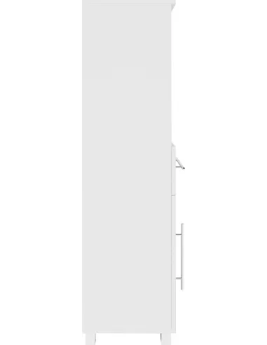 NOWOCZESNA SZAFKA ŁAZIENKOWA SŁUPEK 32CM REGAŁ z SZUFLADĄ BIAŁA