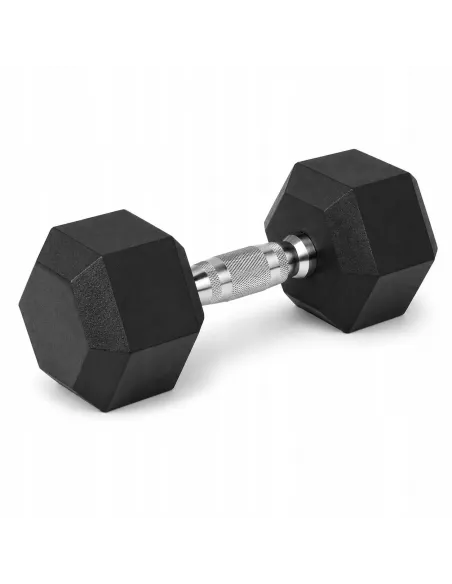Hantel Żeliwny hantla ciężarek Gumowany HEX 7,5 kg do Ćwiczeń