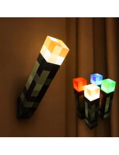 MineTorch Lampka LED Pochodnia RGB 7 Kolorów USB-C Na Ścianę Gaming RGB 2