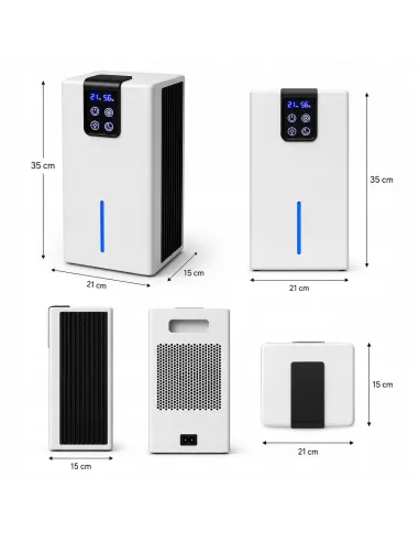 MOCNY OSUSZACZ POWIETRZA 0,7l/24h POCHŁANIACZ WILGOCI 70W 2L Ølven