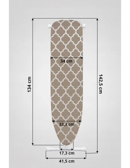 Deska do Prasowania 134x34 cm T-Leg Regulowana Składana Pokrowiec Bawełna