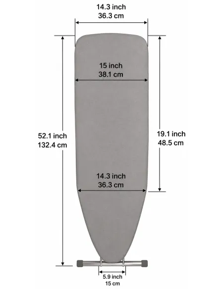 Deska do Prasowania 114x38 cm T-Leg Regulowana Składana Pokrowiec Bawełna