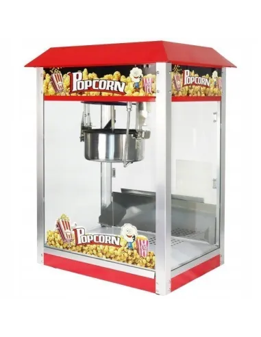 MASZYNA DO POPCORNU XXL Kinowa CZERWONA Pop Corn Amerykański Design + Wózek