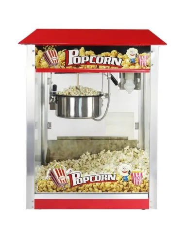 MASZYNA DO POPCORNU XXL Kinowa CZERWONA Pop Corn Amerykański Design + Wózek