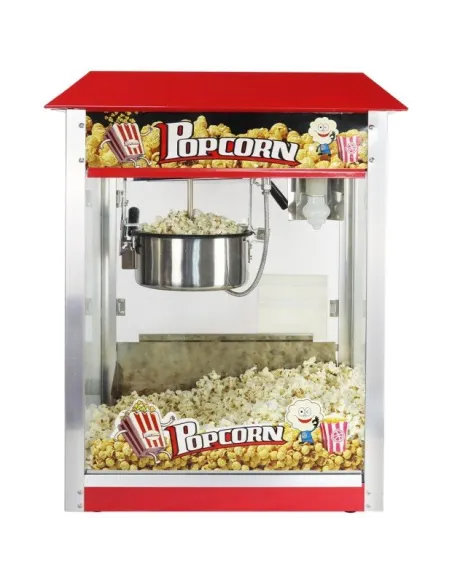 MASZYNA DO POPCORNU XXL Kinowa CZERWONA Pop Corn Amerykański Design + Wózek