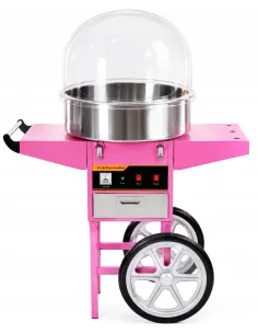 MASZYNA DO WATY CUKROWEJ 1200W Z WÓZKIEM PROFESJONALNA XXL 72cm 2