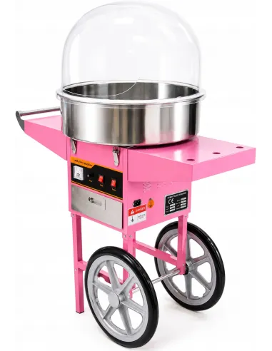MASZYNA DO WATY CUKROWEJ 1200W Z WÓZKIEM PROFESJONALNA XL 52cm