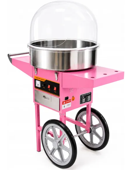MASZYNA DO WATY CUKROWEJ 1200W Z WÓZKIEM PROFESJONALNA XL 52cm