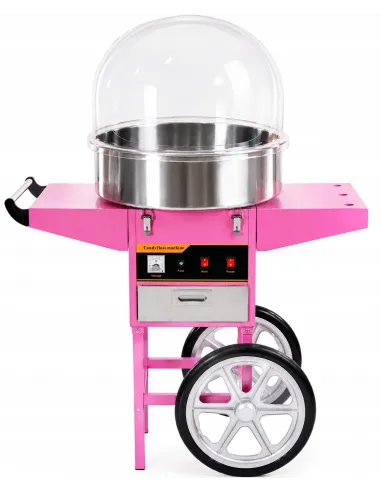 MASZYNA DO WATY CUKROWEJ 1200W Z WÓZKIEM PROFESJONALNA XL 52cm