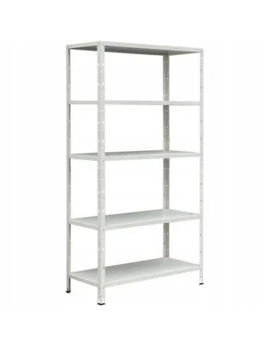 Regał BIAŁY 100% Metalowy SKRĘCANY Magazynowy Ocynkowany 180x90x40 TUV