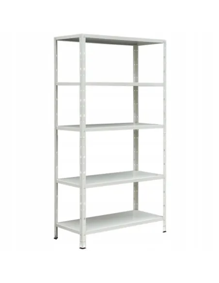 Regał BIAŁY 100% Metalowy SKRĘCANY Magazynowy Ocynkowany 180x90x40 TUV