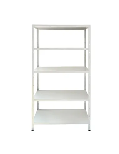 Regał BIAŁY 100% Metalowy SKRĘCANY Magazynowy Ocynkowany 180x90x40 TUV