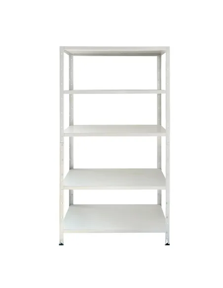 Regał BIAŁY 100% Metalowy SKRĘCANY Magazynowy Ocynkowany 180x90x40 TUV