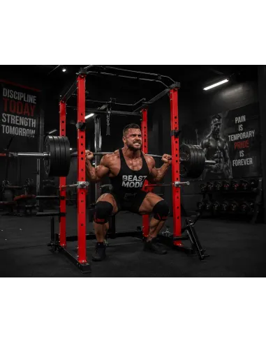 Klatka Treningowa do Ćwiczeń Wielofunkcyjna Power Rack Drążek Wyciąg Atlas