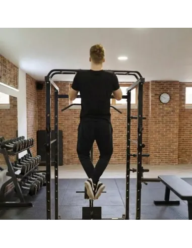 Klatka Treningowa do Ćwiczeń Wielofunkcyjna Power Rack Drążek Wyciąg Atlas