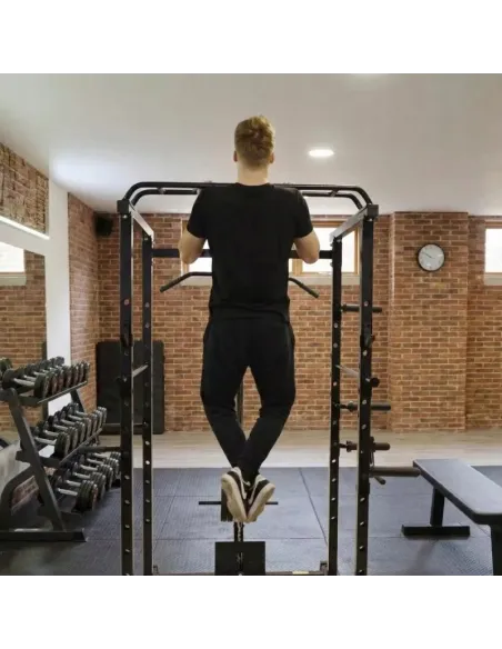 Klatka Treningowa do Ćwiczeń Wielofunkcyjna Power Rack Drążek Wyciąg Atlas