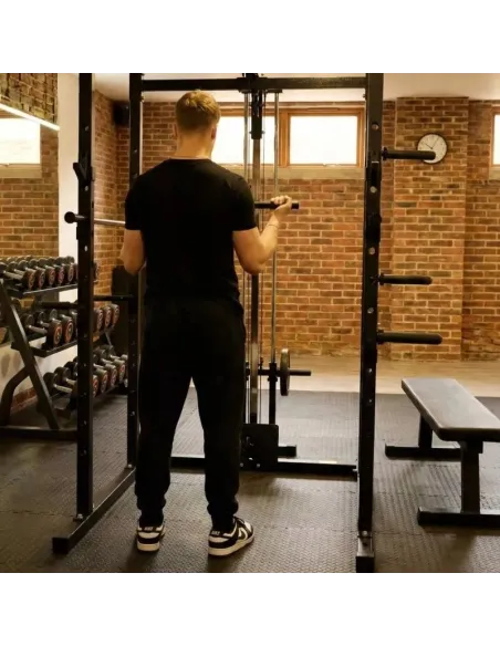 Klatka Treningowa do Ćwiczeń Wielofunkcyjna Power Rack Drążek Wyciąg Atlas