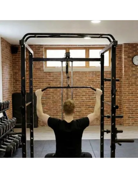 Klatka Treningowa do Ćwiczeń Wielofunkcyjna Power Rack Drążek Wyciąg Atlas