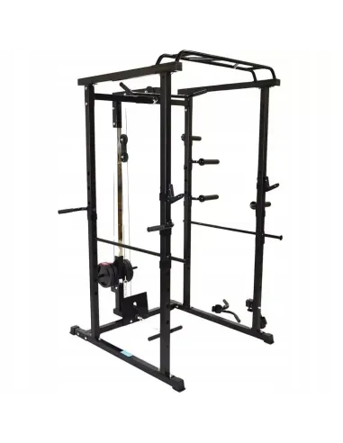 Klatka Treningowa do Ćwiczeń Wielofunkcyjna Power Rack Drążek Wyciąg Atlas