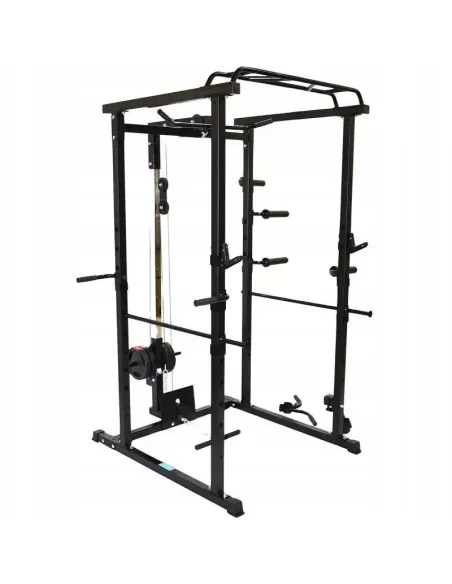 Klatka Treningowa do Ćwiczeń Wielofunkcyjna Power Rack Drążek Wyciąg Atlas