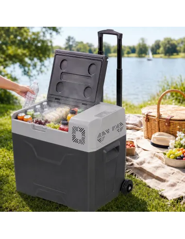 Lodówka Kompresorowa Elektryczna Zamrażarka Samochodowa 50l na Kółkach BT