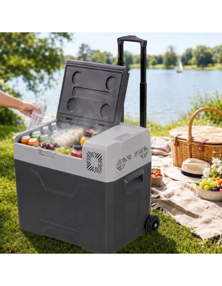 Lodówka Kompresorowa Elektryczna Zamrażarka Samochodowa 50l na Kółkach BT