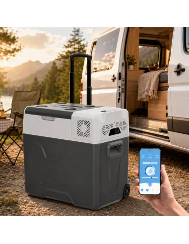 Lodówka Kompresorowa Elektryczna Zamrażarka Samochodowa 50l na Kółkach BT