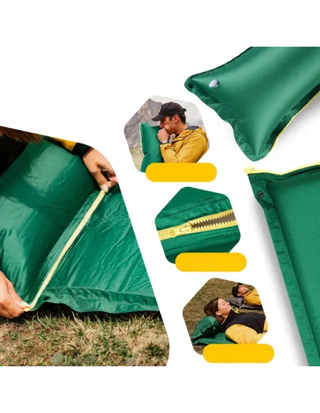 MATA KARIMATA TURYSTYCZNA SAMOPOMPUJĄCA 5cm Z PODUSZKĄ 190x60cm Comfort XL
