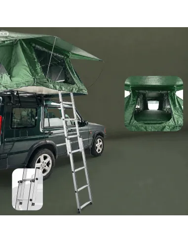 Duży Namiot Dachowy 140×240cm Samochodowy PRIME TECH Soft Shell