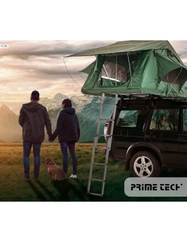 Duży Namiot Dachowy 140×240cm Samochodowy PRIME TECH Soft Shell