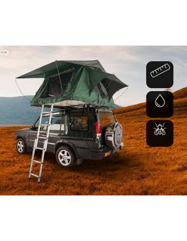 Duży Namiot Dachowy 140×240cm Samochodowy PRIME TECH Soft Shell