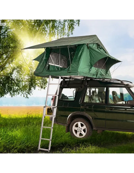 Duży Namiot Dachowy 140×240cm Samochodowy PRIME TECH Soft Shell