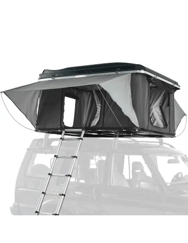 Aluminiowy Namiot Dachowy 215x140cm samochodowy PRIME TECH NEVADA Szary