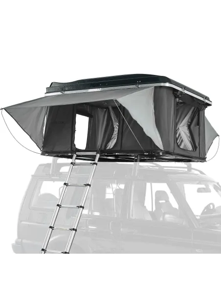 Aluminiowy Namiot Dachowy 215x140cm samochodowy PRIME TECH NEVADA Szary
