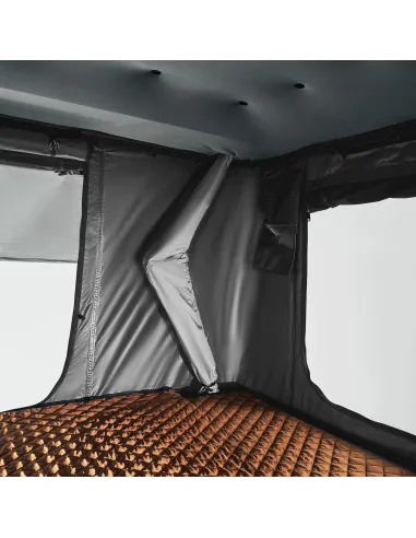 Aluminiowy Namiot Dachowy 215x140cm samochodowy PRIME TECH NEVADA Szary