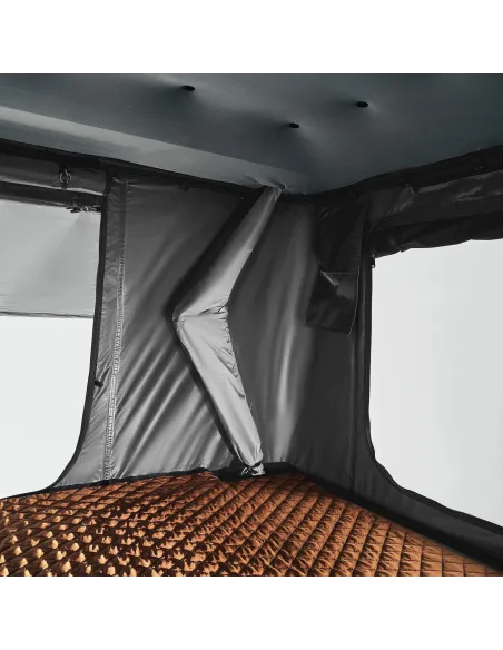 Aluminiowy Namiot Dachowy 215x140cm samochodowy PRIME TECH NEVADA Szary