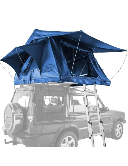 Wielki Namiot Dachowy 180×240cm Samochodowy PRIME TECH Soft Shell XL Blue
